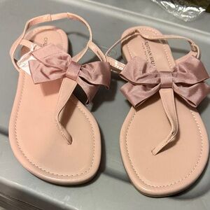Christian Siriano Blush Sandals with Bow